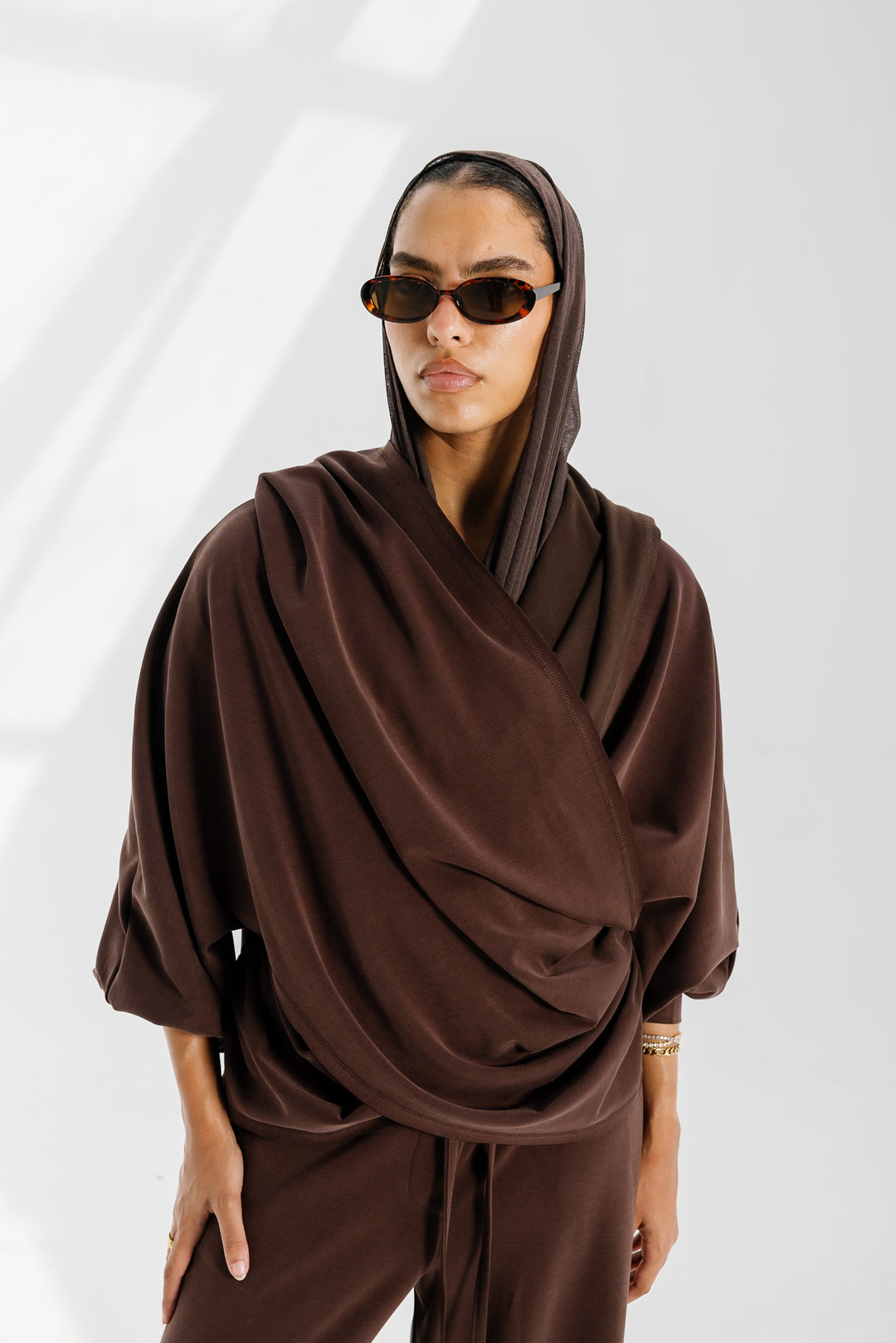 Ripple Top - Chocolate Brown