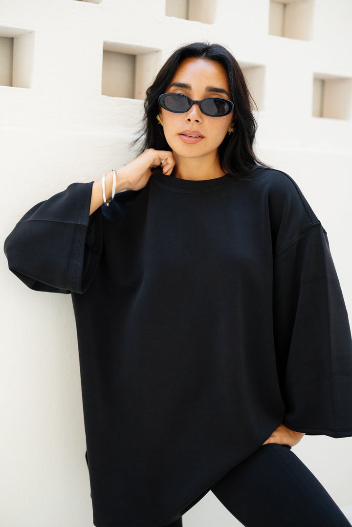 Ease Out Oversize T-shirt - Black
