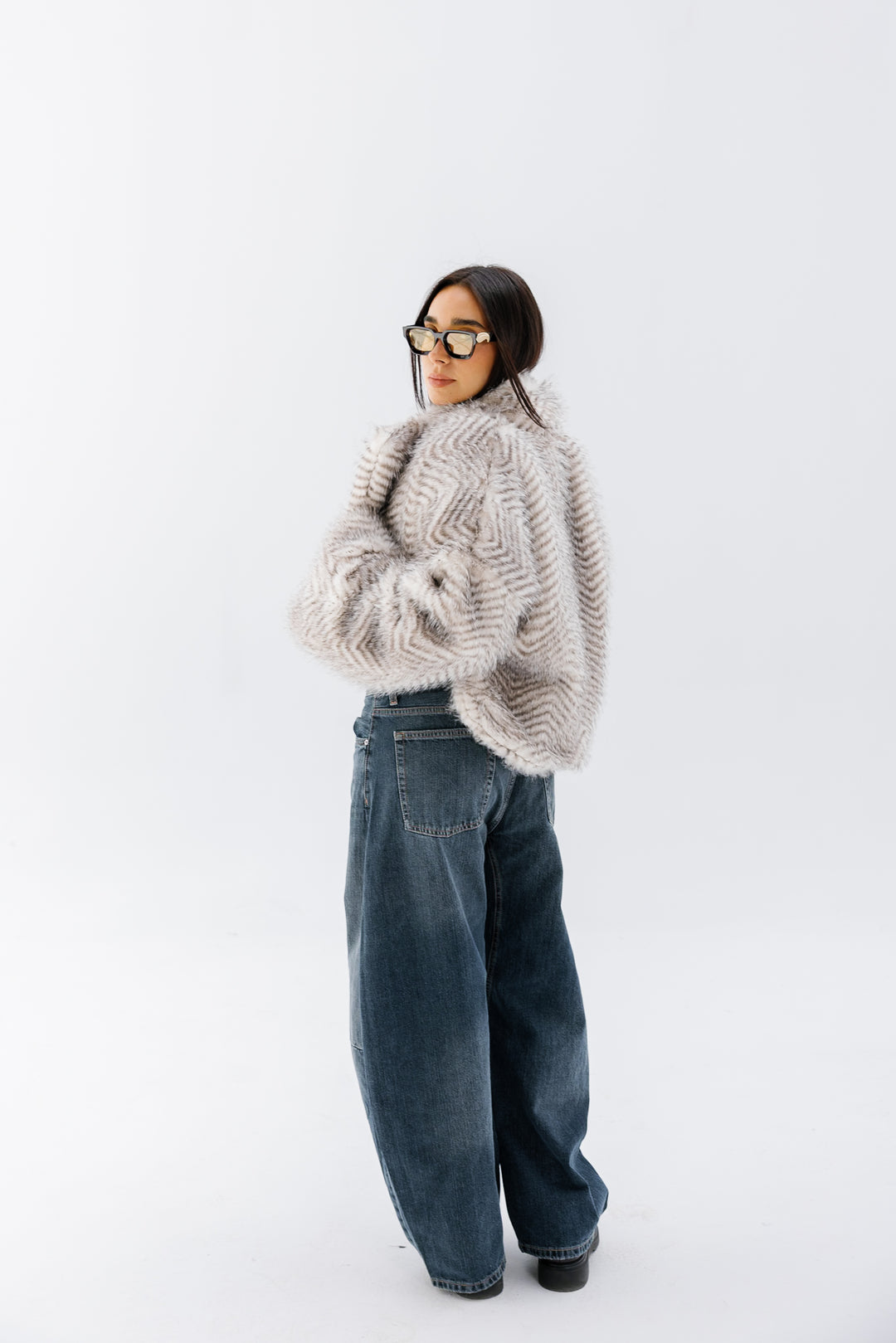 Plush Fur Jacket - Creme (Premium Edition)