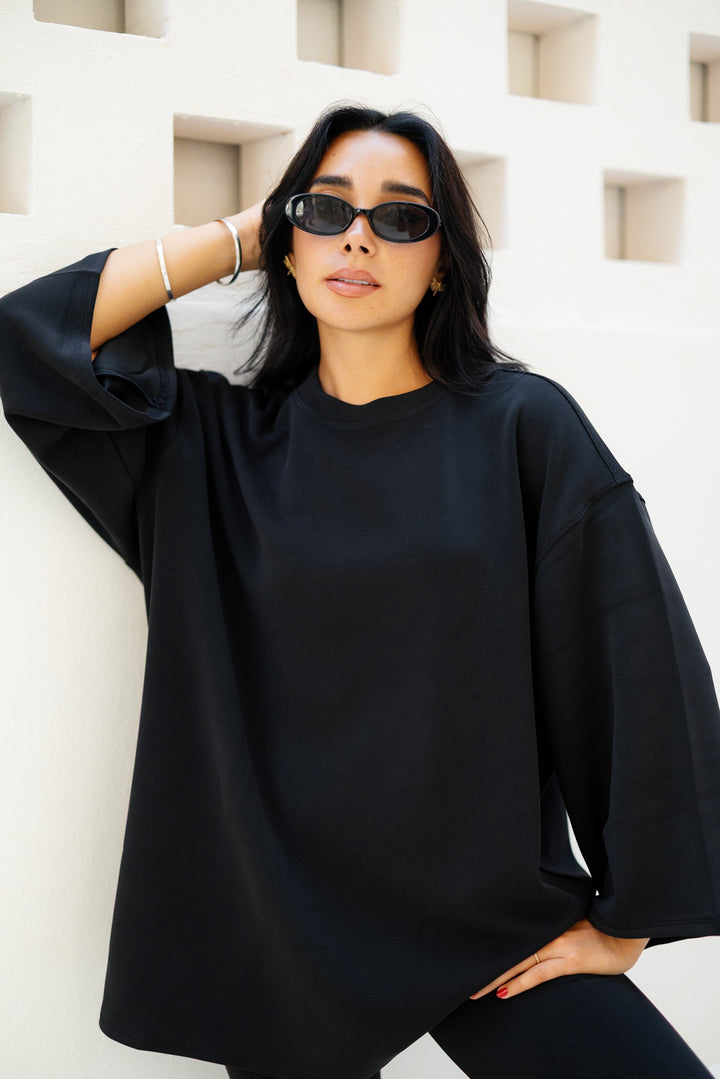 Ease Out Oversize T-shirt - Black