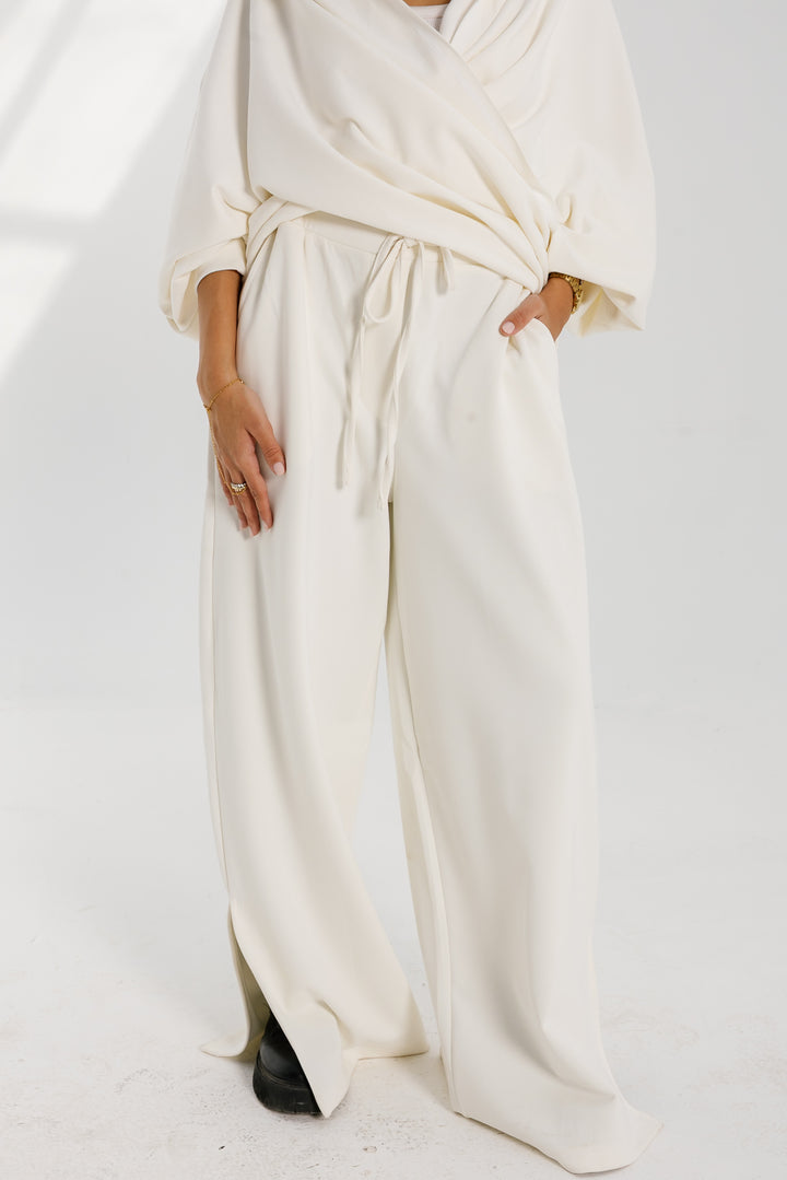 Ripple Pants - White