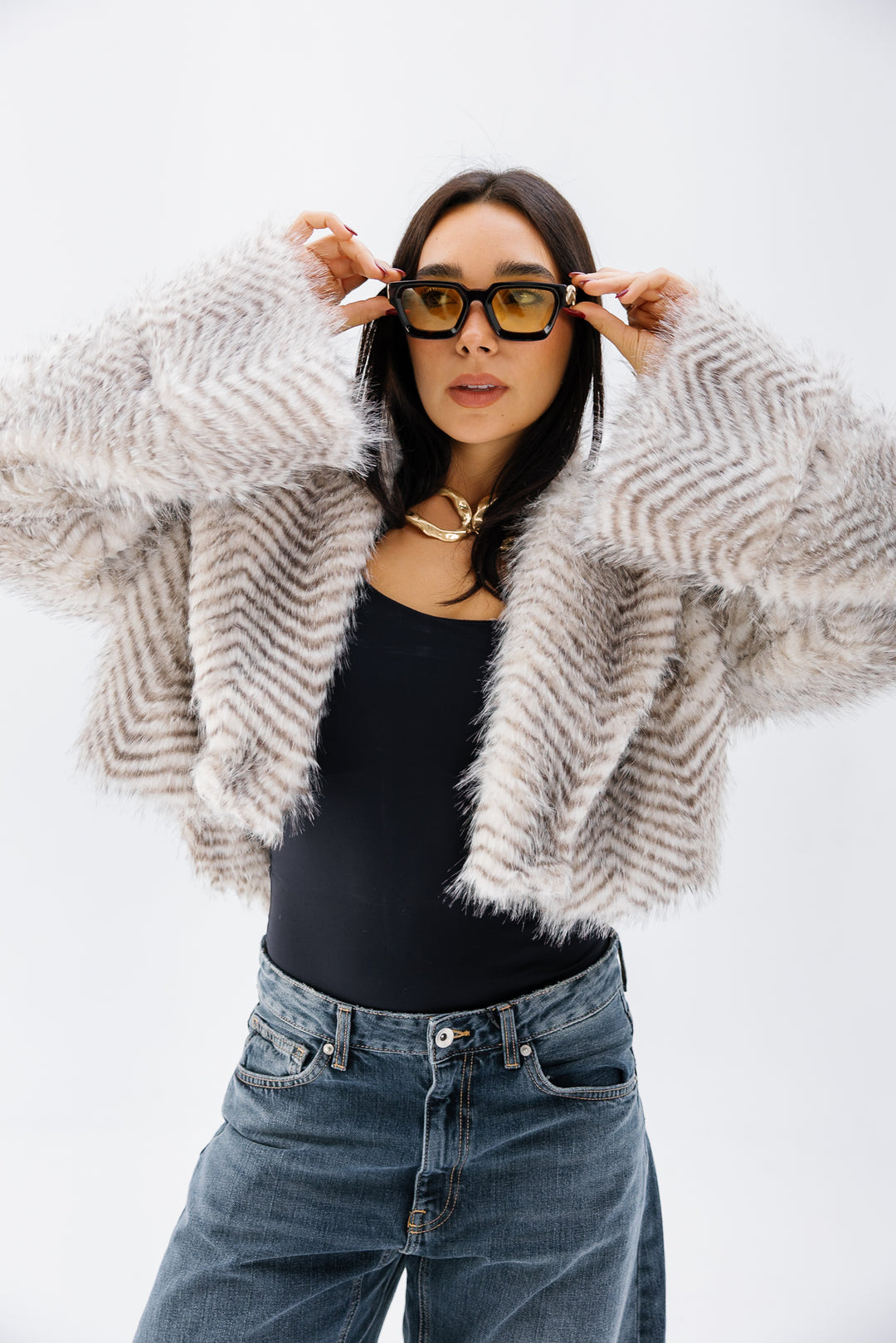 Plush Fur Jacket - Creme (Premium Edition)