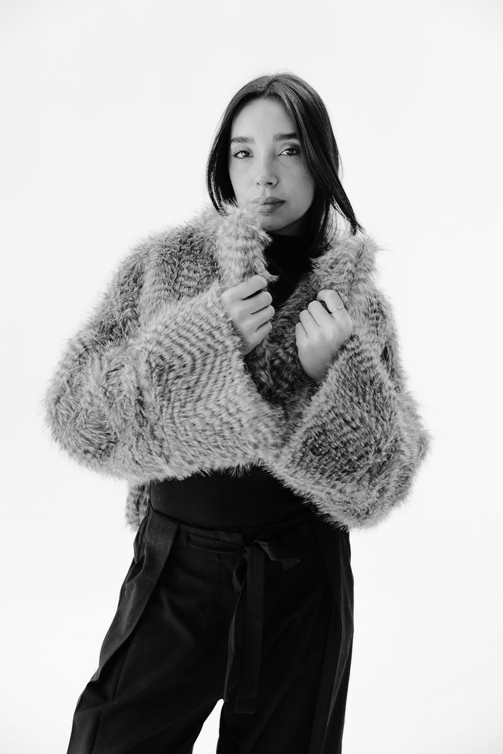 Plush Fur Jacket - Nude Beige (Premium Edition)