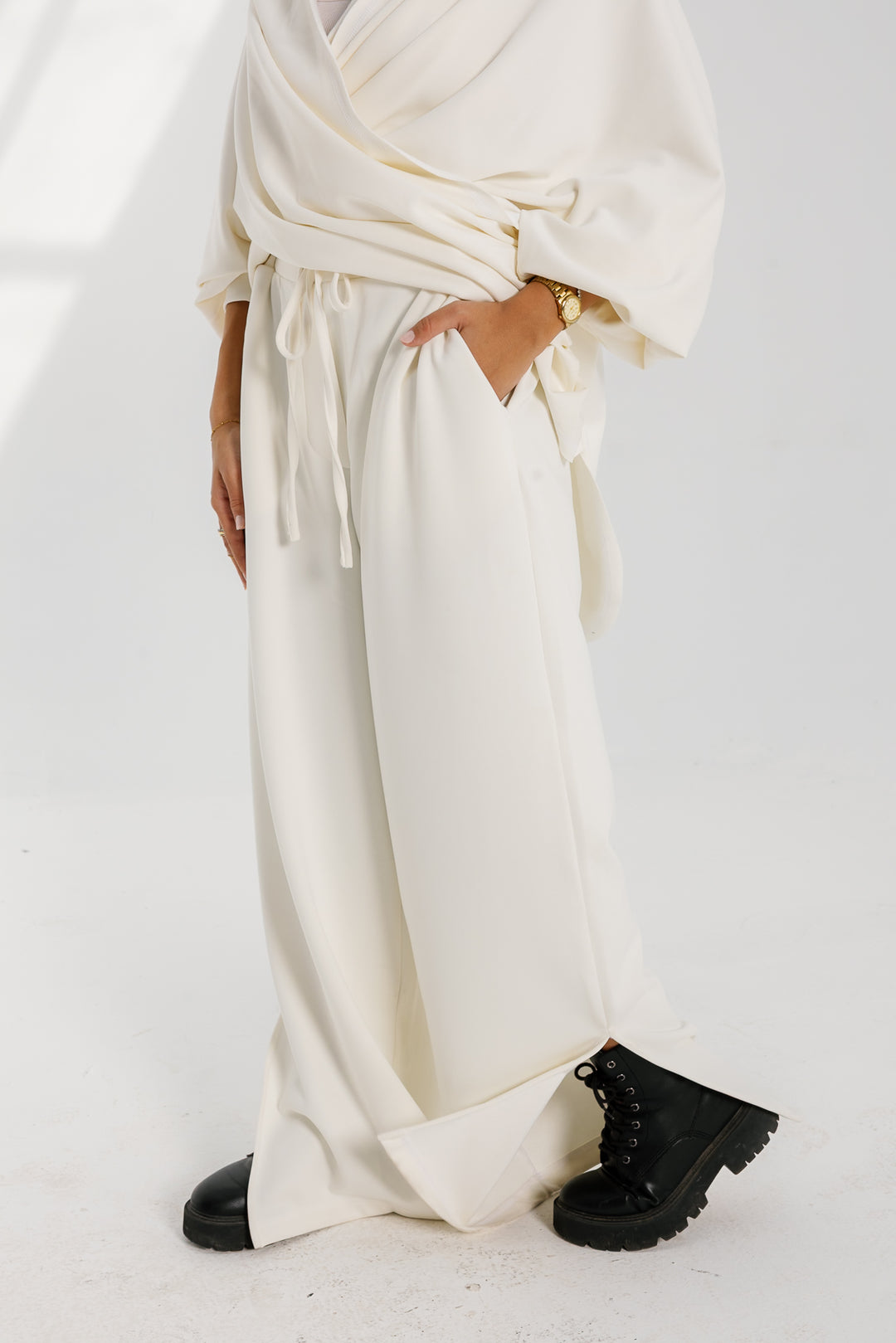 Ripple Pants - White