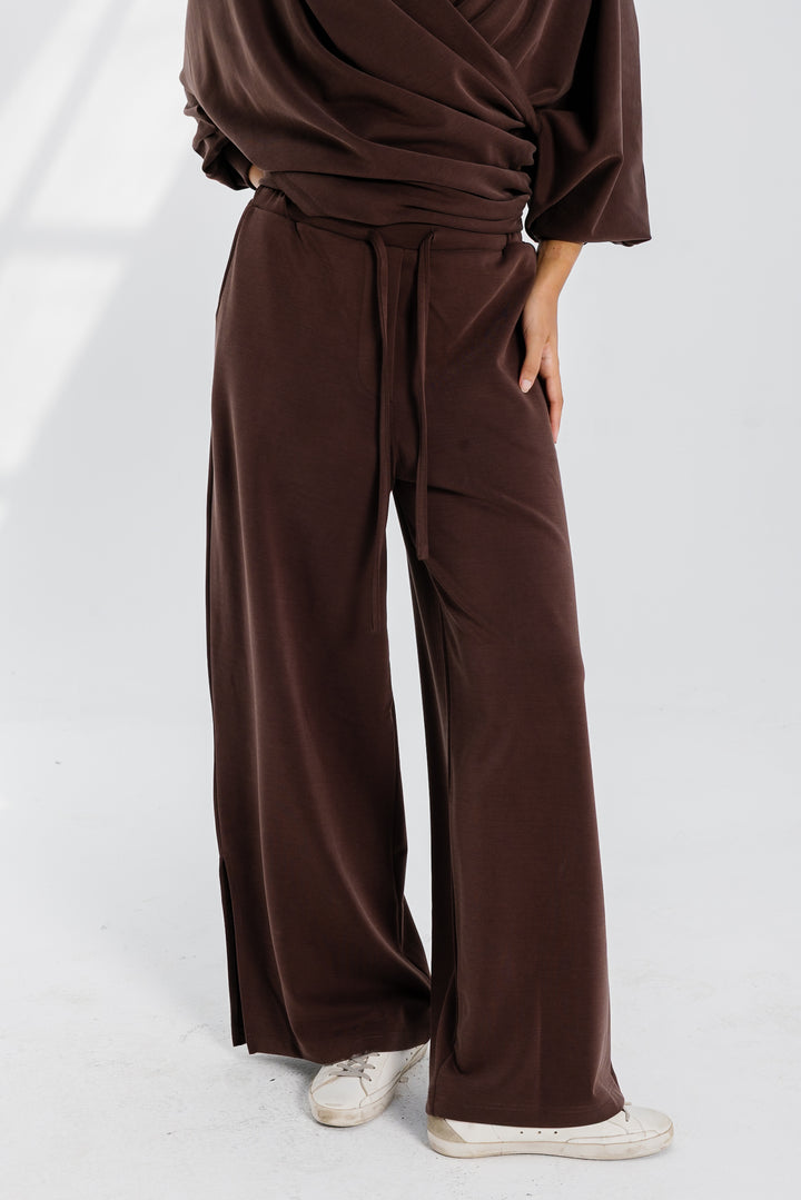 Ripple Pants - Chocolate Brown