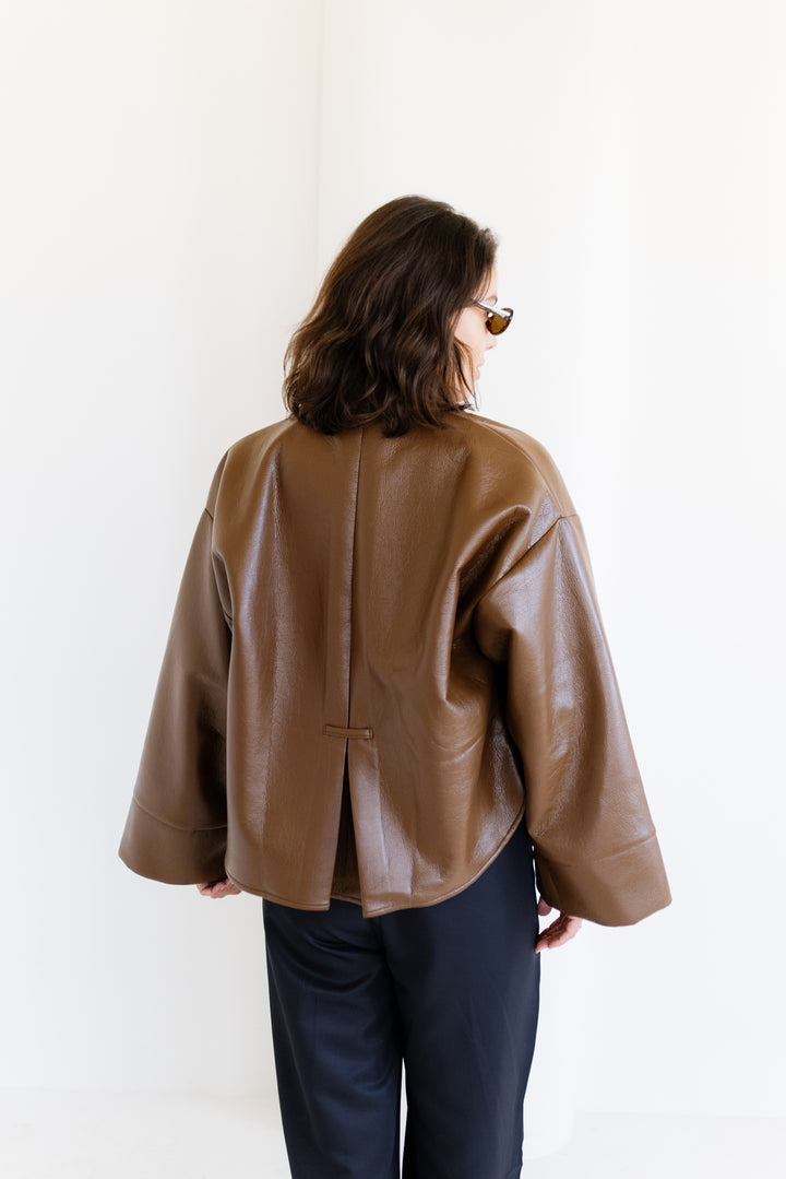 Urban Leather Jacket - Brown