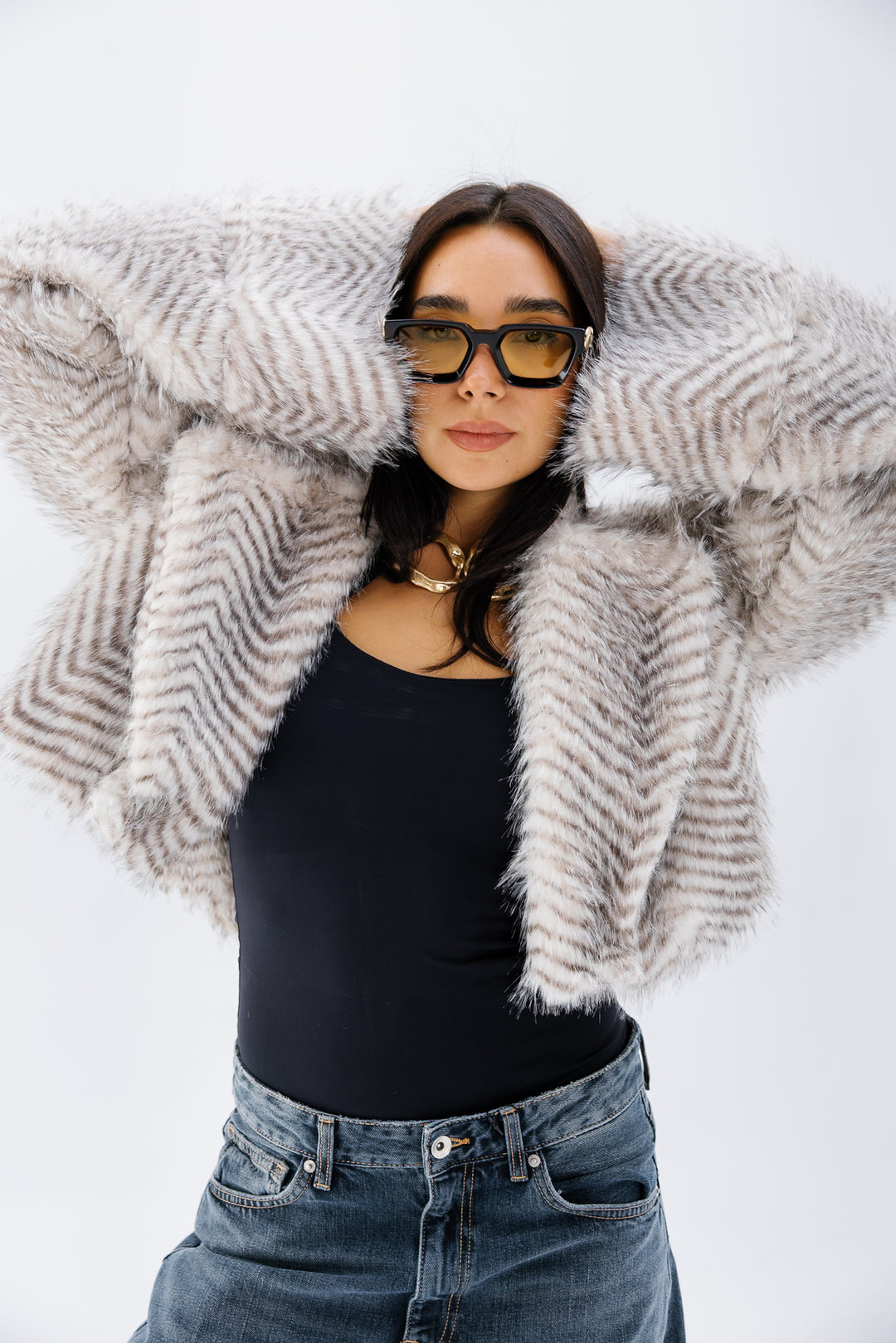 Plush Fur Jacket - Creme (Premium Edition)
