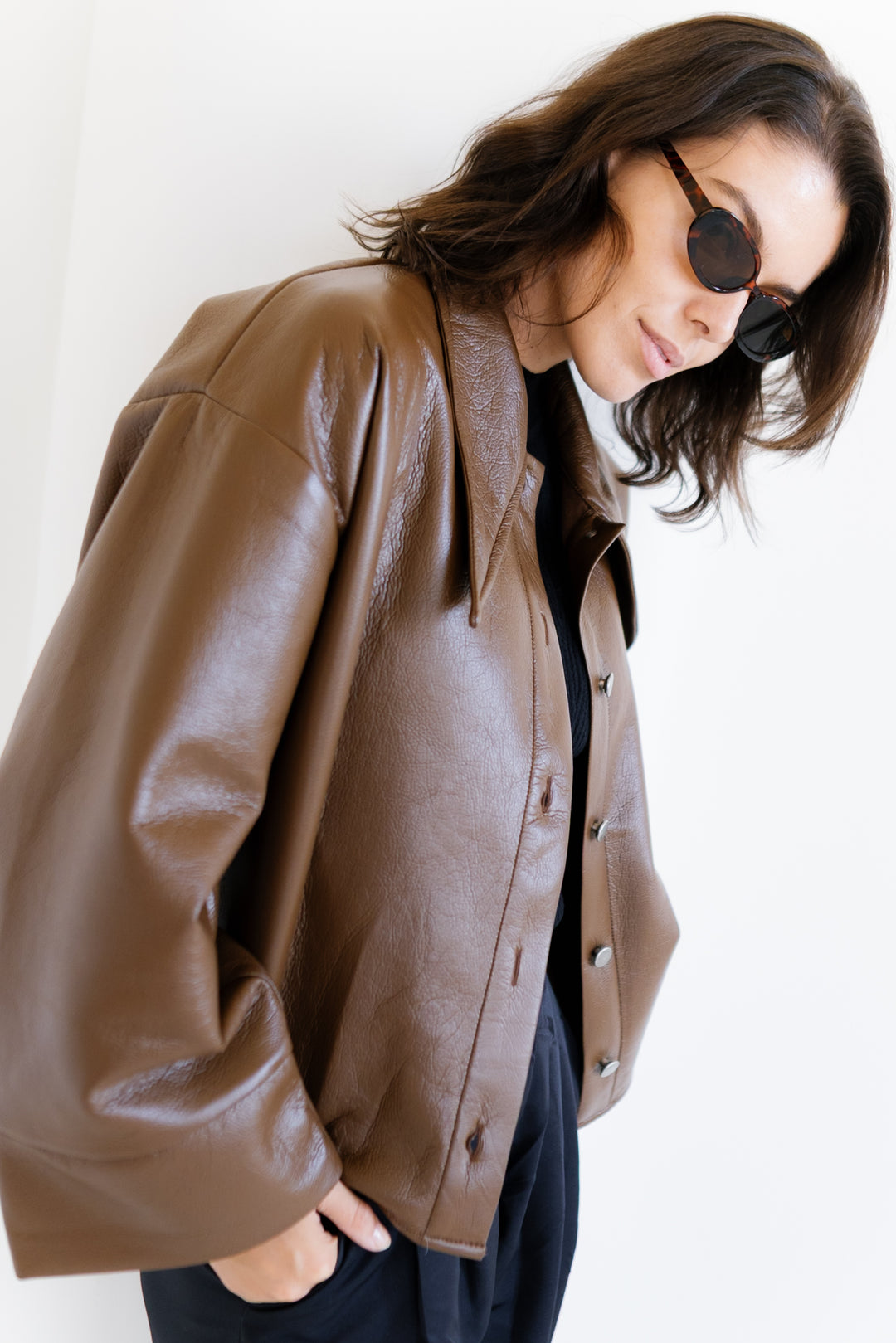 Urban Leather Jacket - Brown