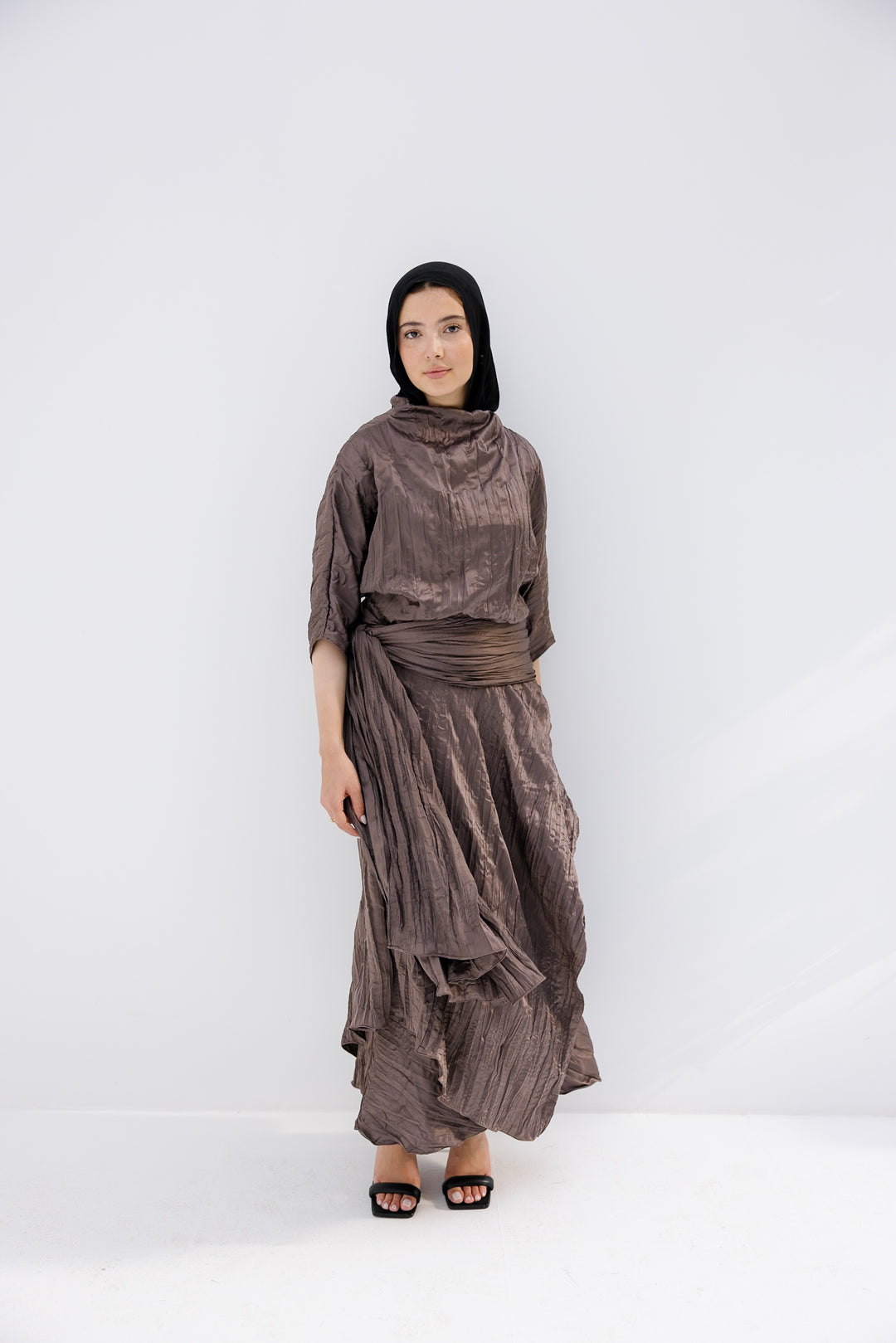 Satin Set - Brown (7-10 DAYS PRE-ORDER)