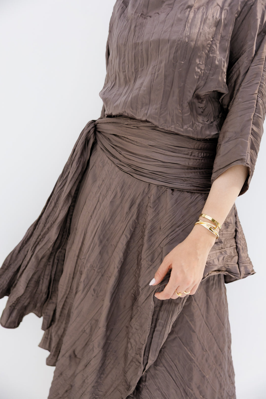 Satin Set - Brown (7-10 DAYS PRE-ORDER)