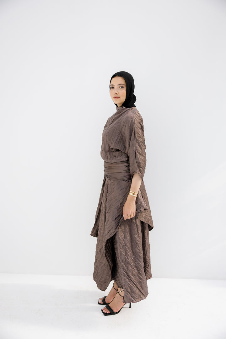 Satin Set - Brown (7-10 DAYS PRE-ORDER)