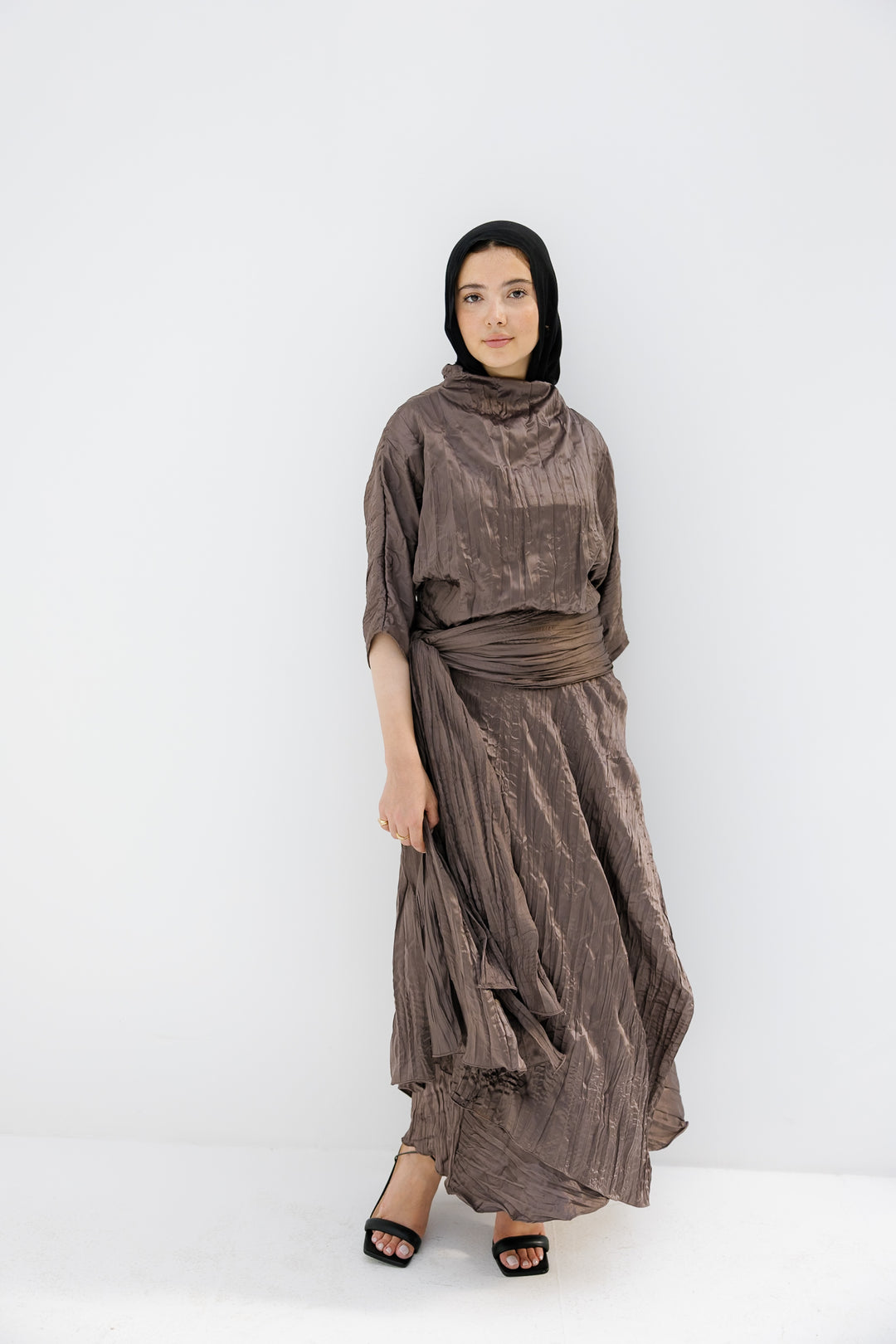 Satin Set - Brown (7-10 DAYS PRE-ORDER)