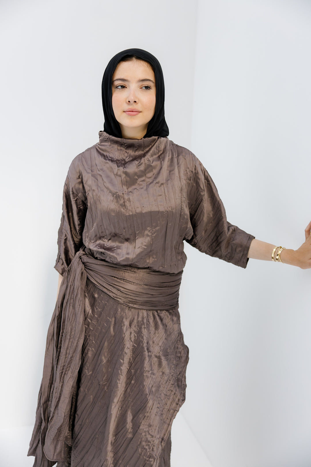 Satin Set - Brown (7-10 DAYS PRE-ORDER)