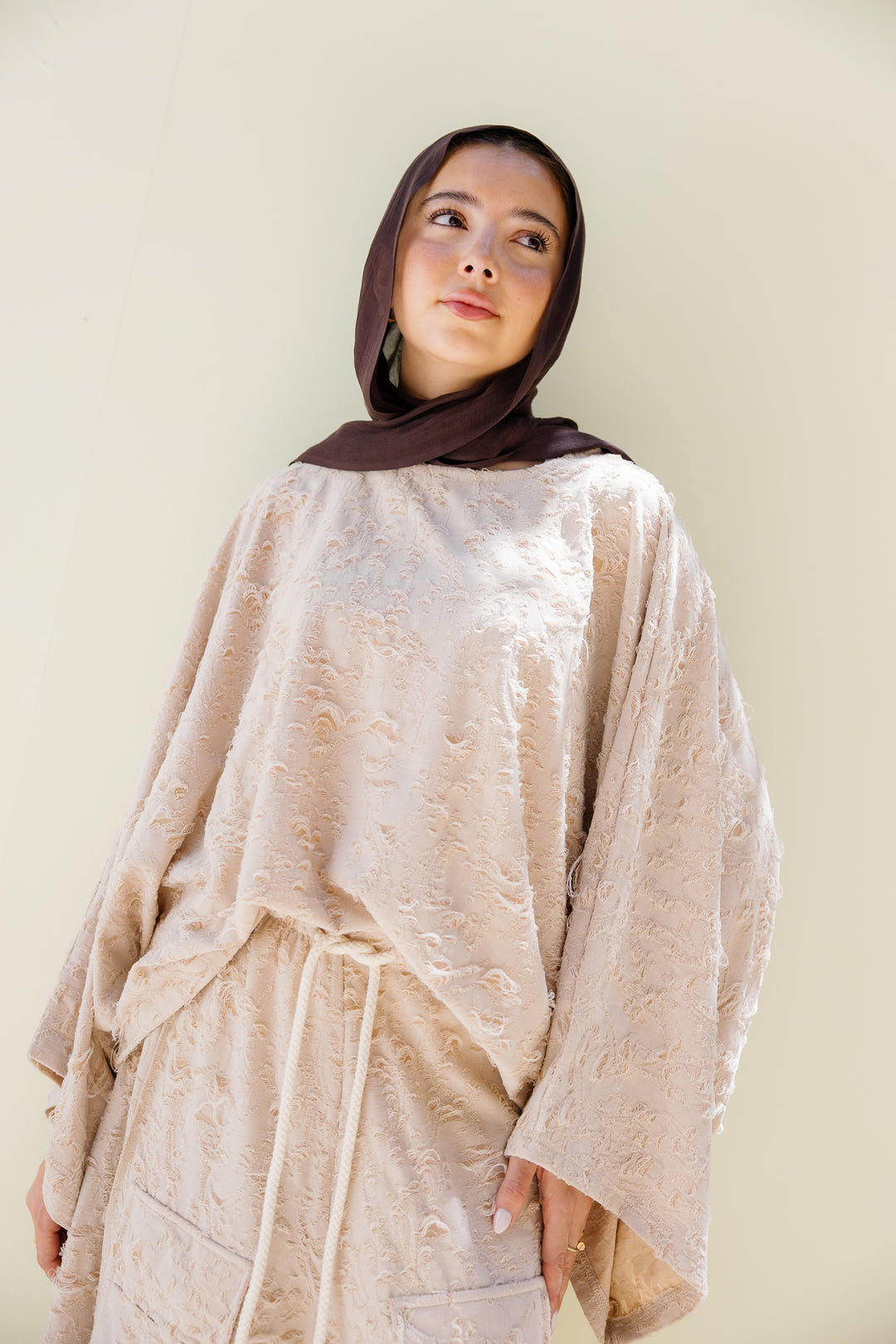Jacquard Top - Beige