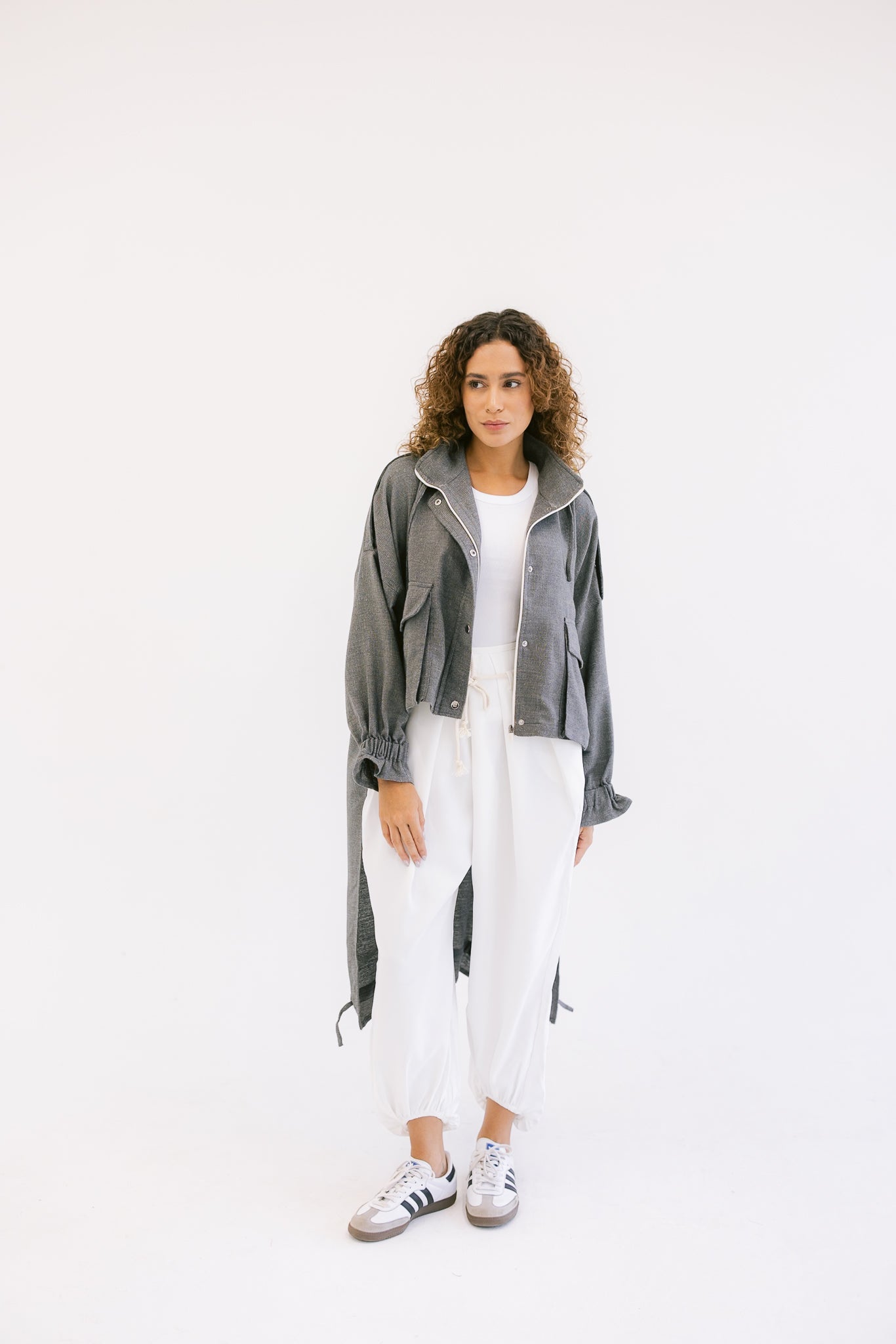 Falling For Fall Jacket - Dark Grey