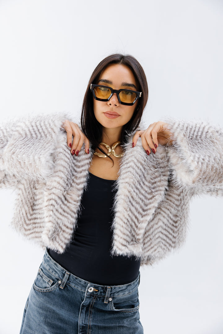 Plush Fur Jacket - Creme (Premium Edition)
