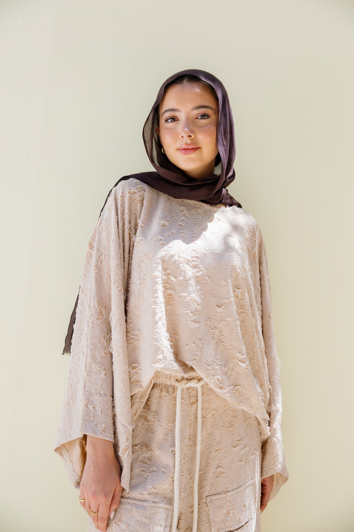 Jacquard Top - Beige
