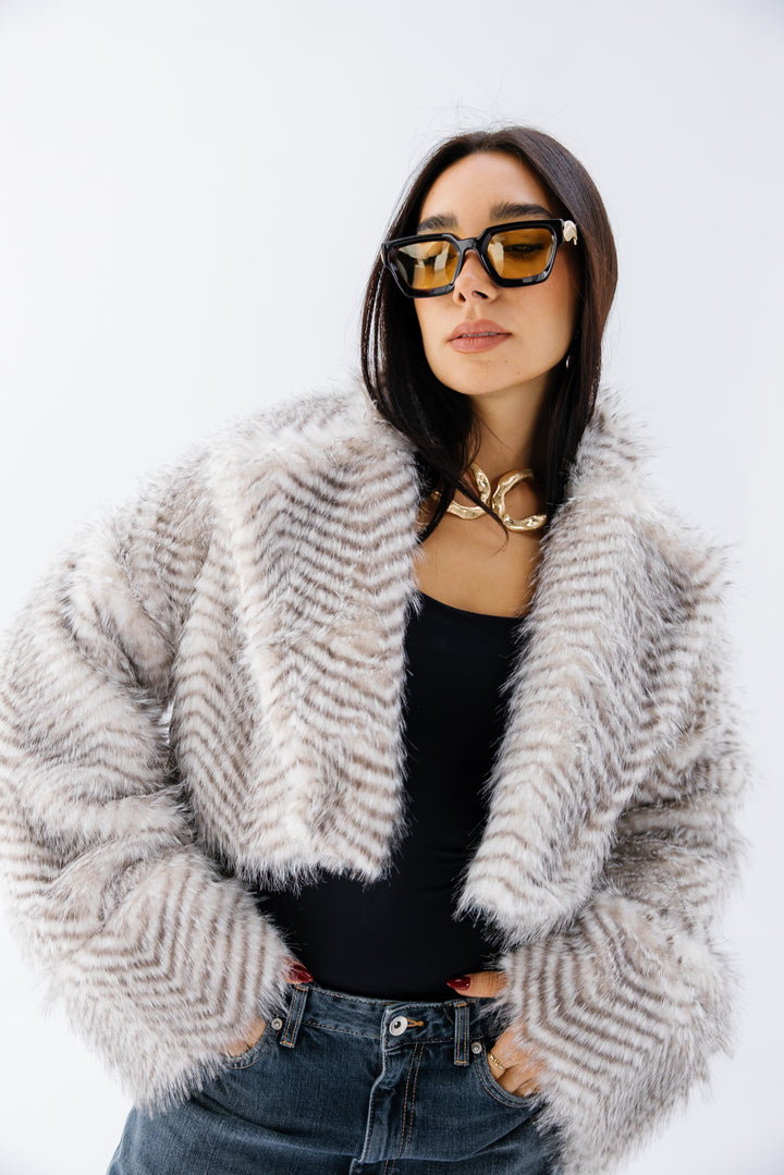 Plush Fur Jacket - Creme (Premium Edition)