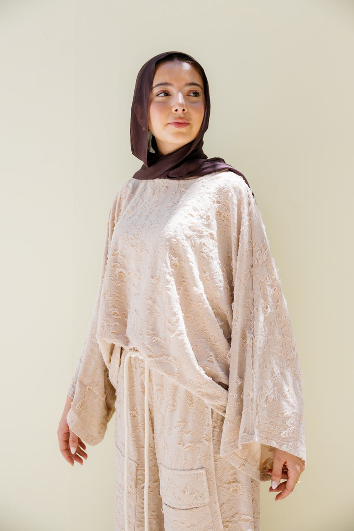 Jacquard Top - Beige