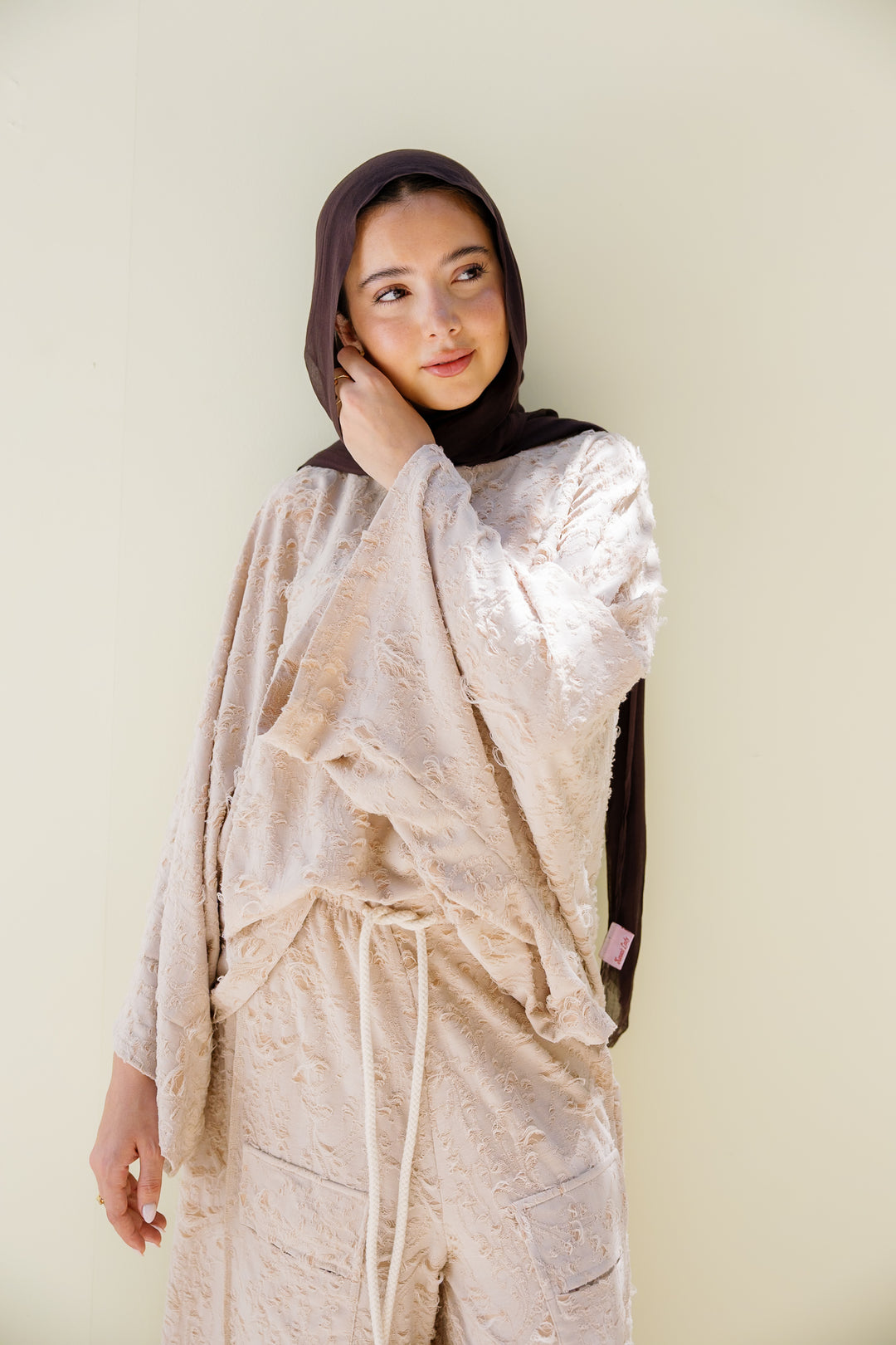 Jacquard Top - Beige