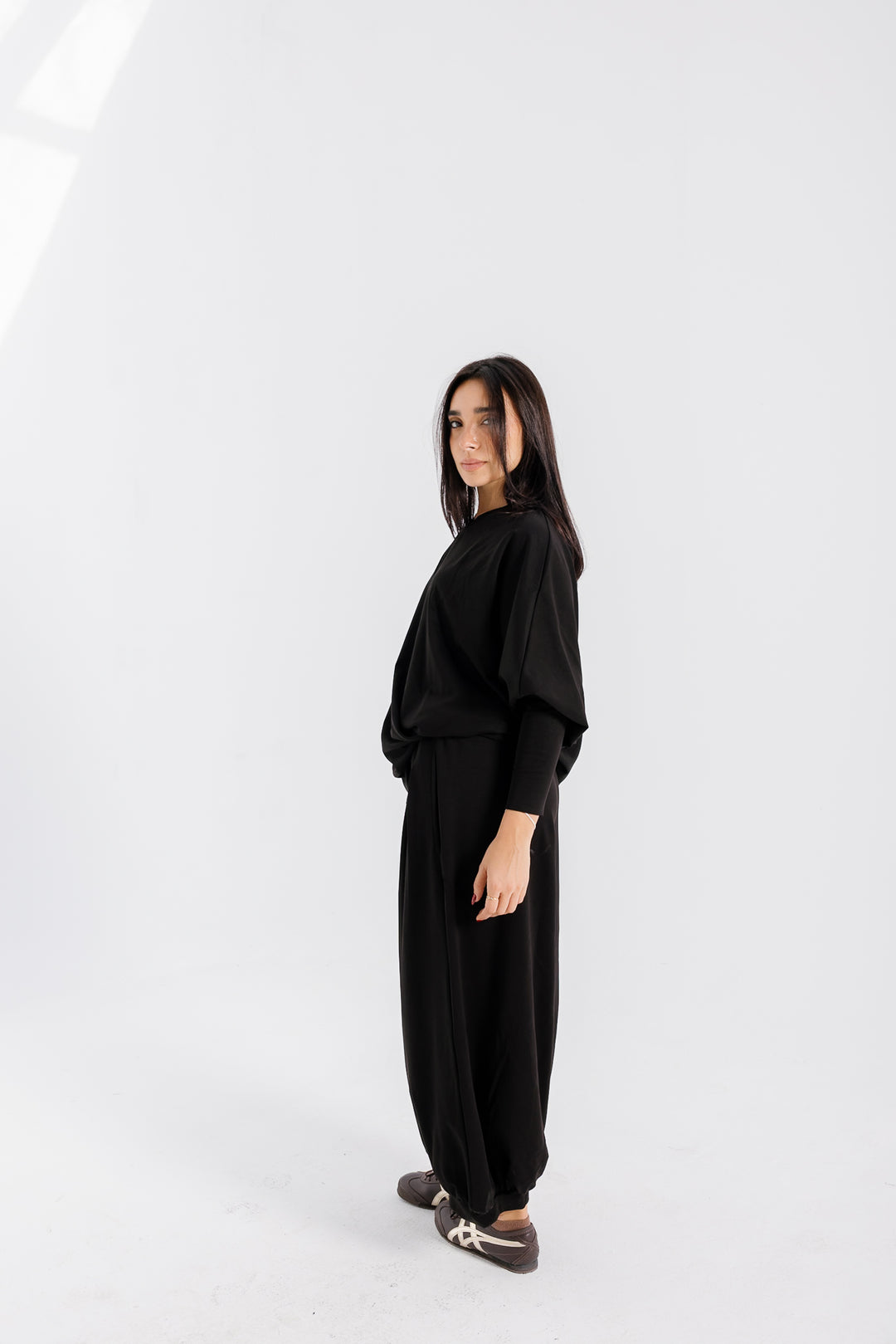 Gather Pants - Black