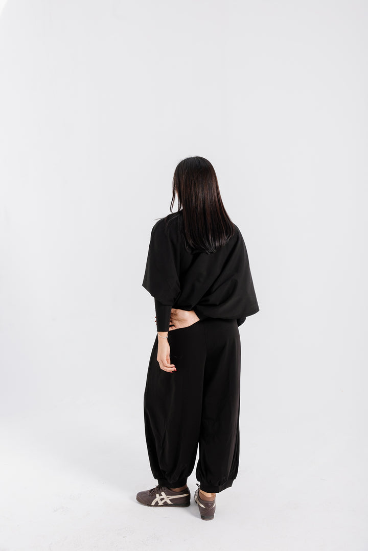 Gather Pants - Black