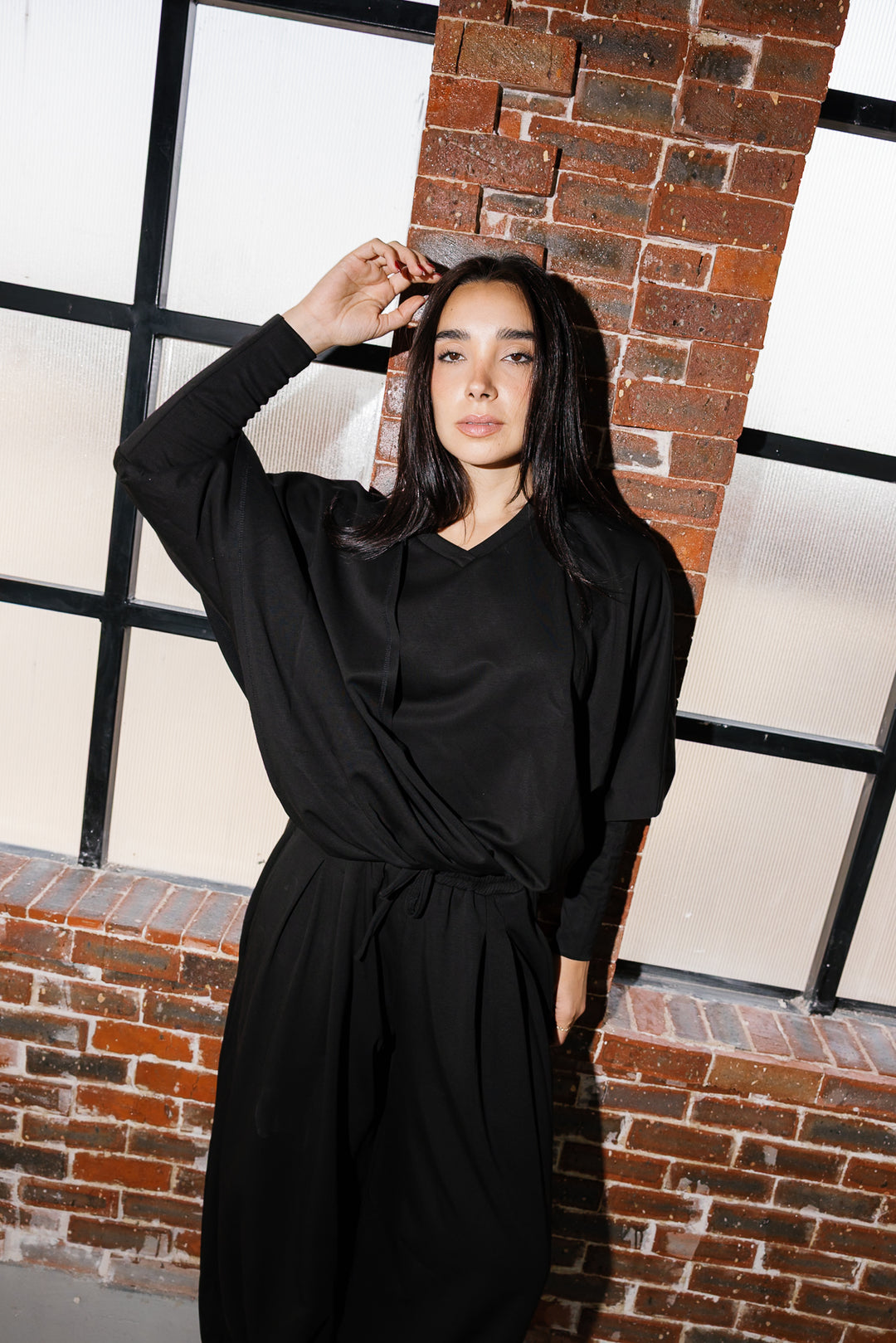 Gather Top - Black