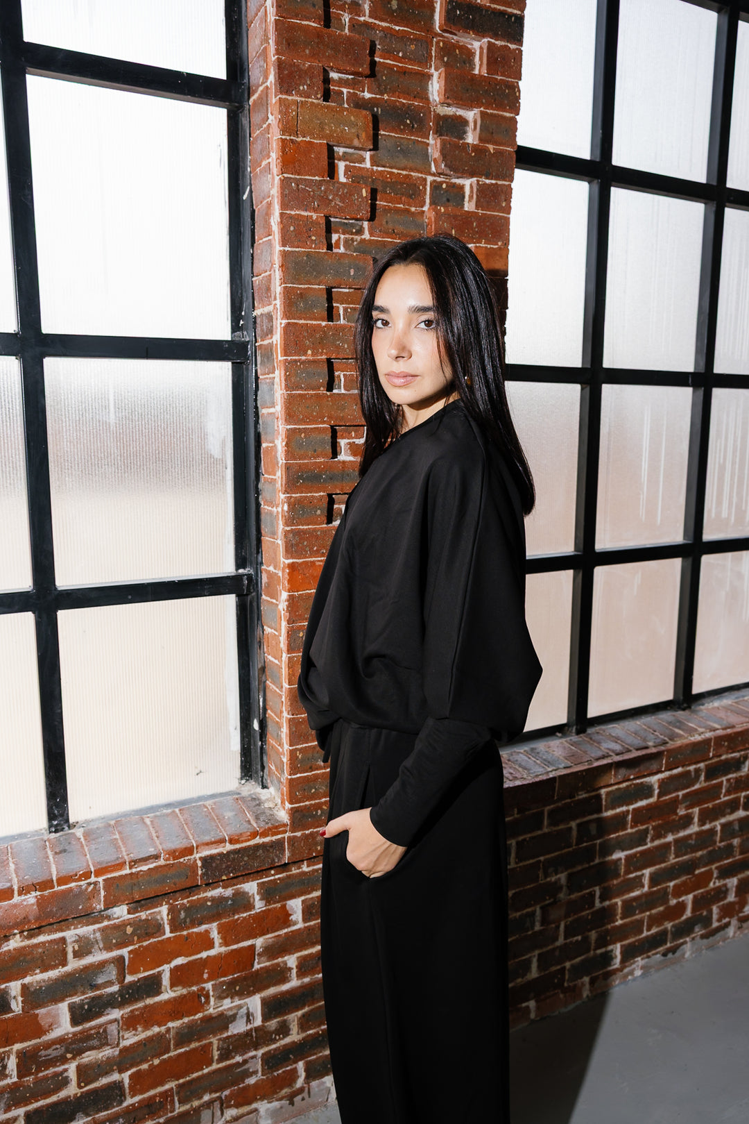 Gather Top - Black