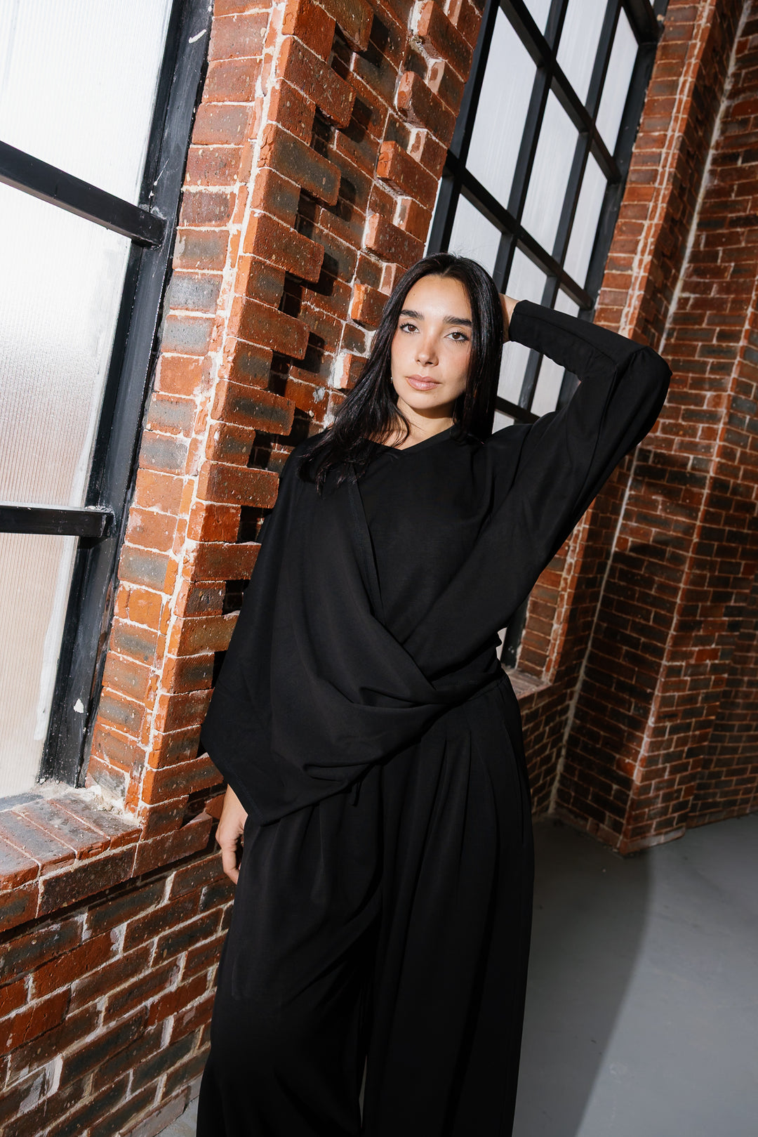 Gather Top - Black