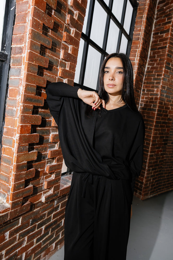 Gather Top - Black