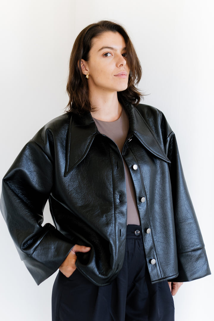 Urban Leather Jacket - Black