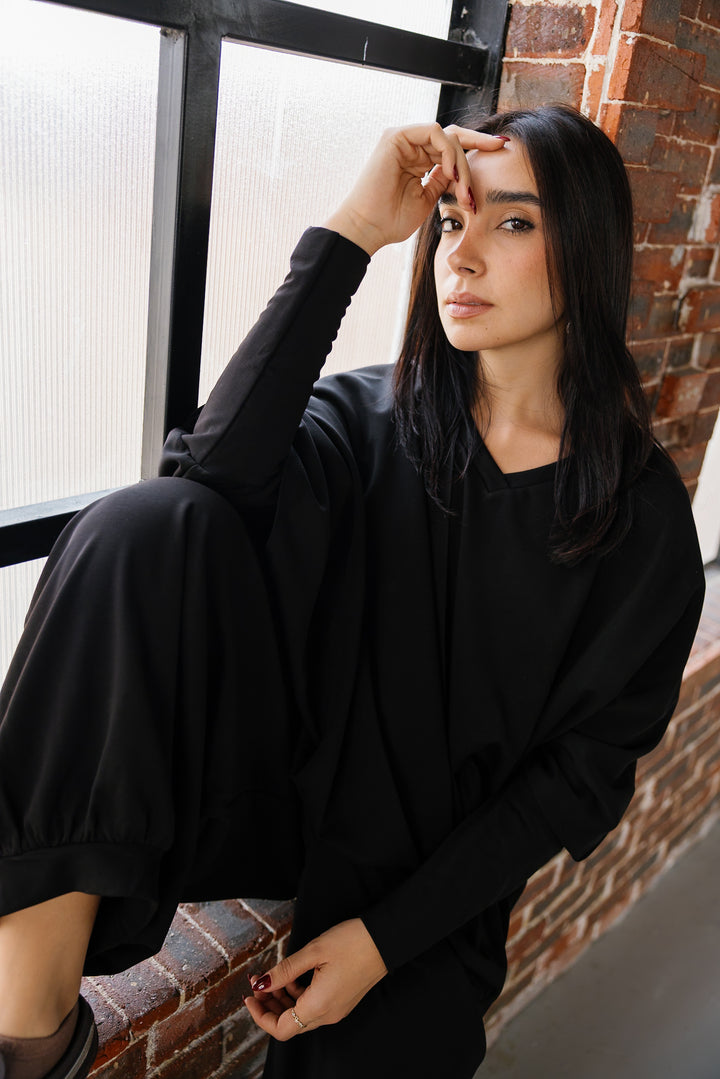 Gather Top - Black