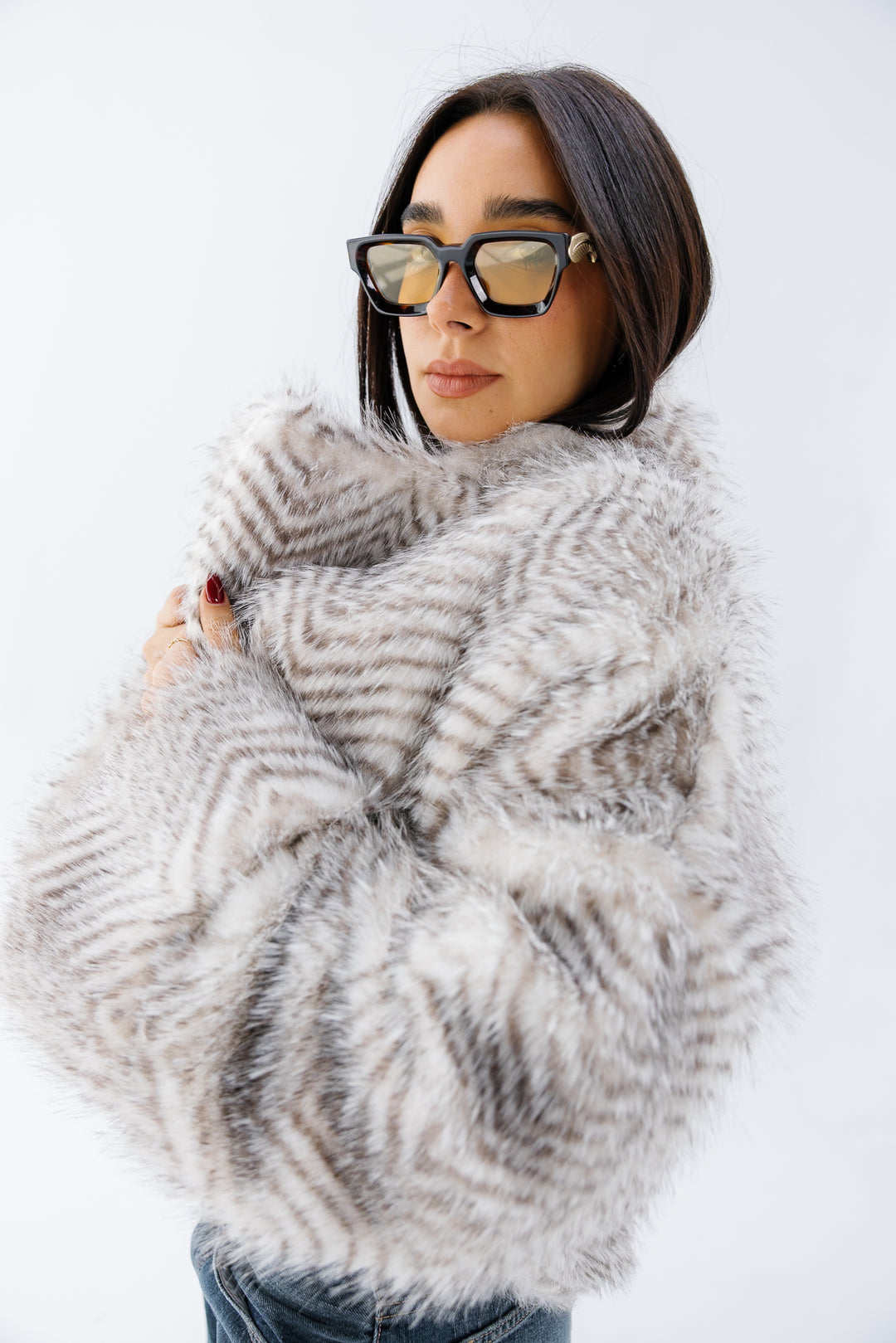 Plush Fur Jacket - Creme (Premium Edition)