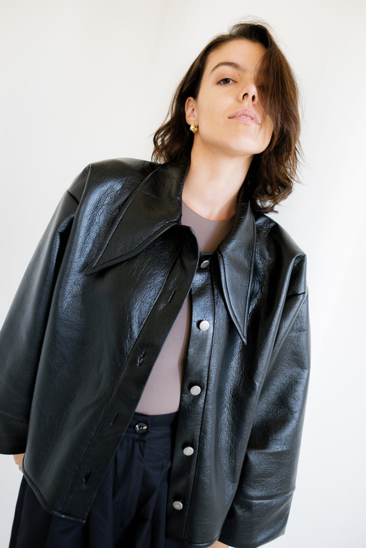 Urban Leather Jacket - Black