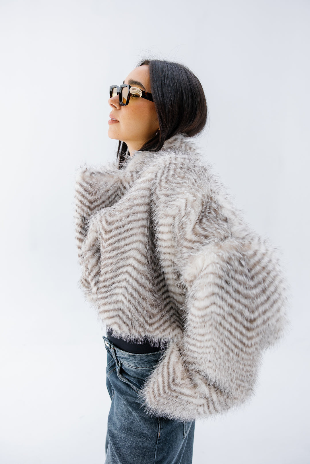 Plush Fur Jacket - Creme (Premium Edition)