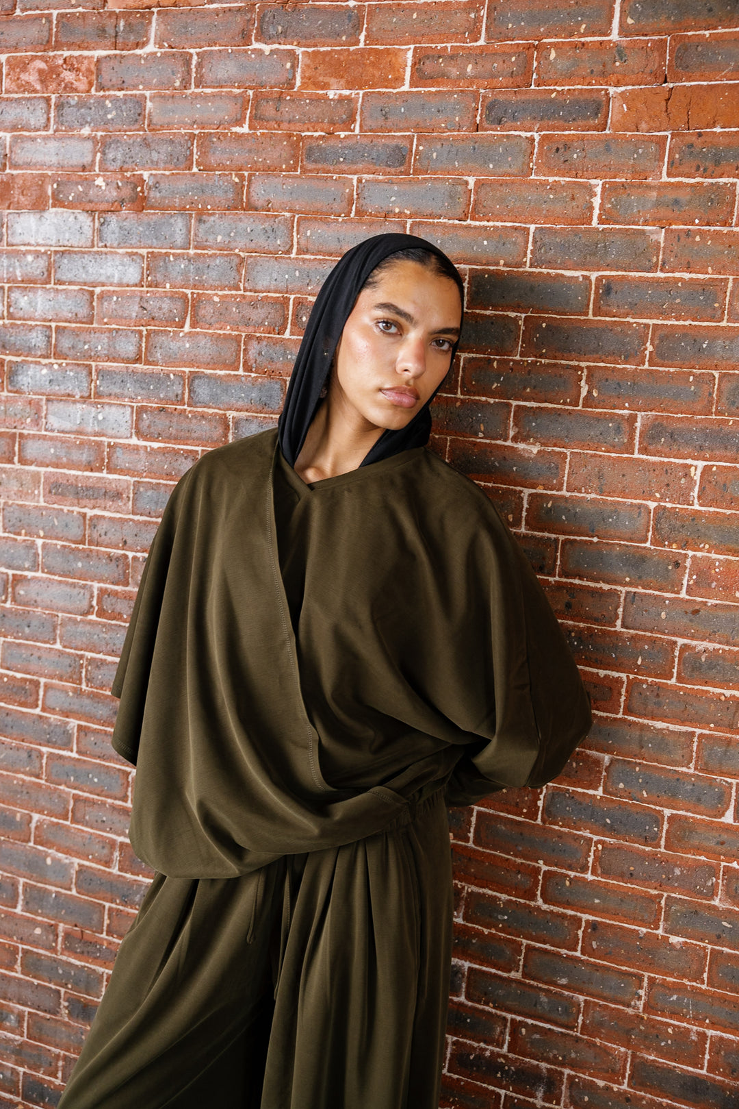 Gather Top - Olive