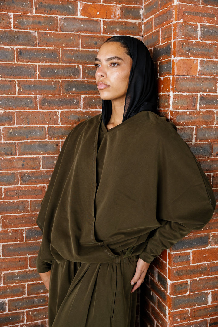 Gather Top - Olive