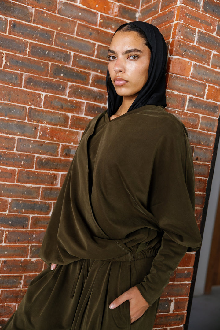 Gather Top - Olive