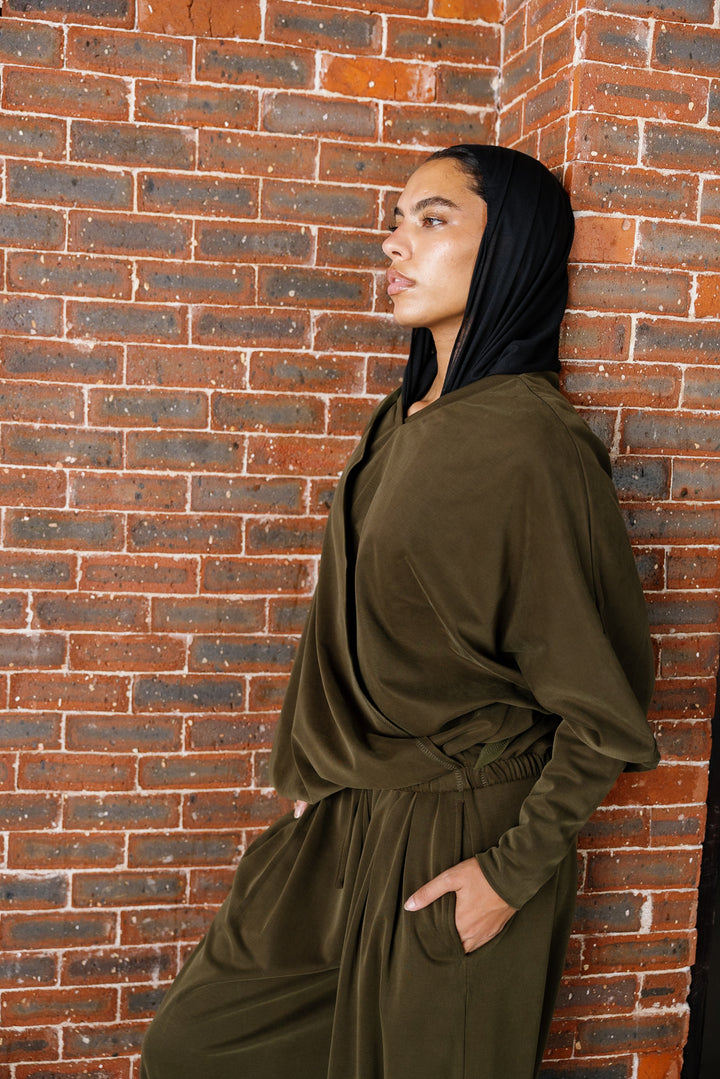 Gather Top - Olive