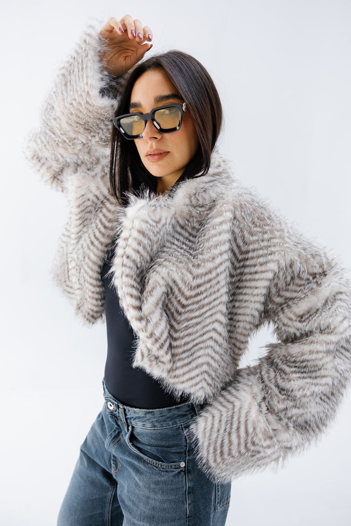 Plush Fur Jacket - Creme (Premium Edition)