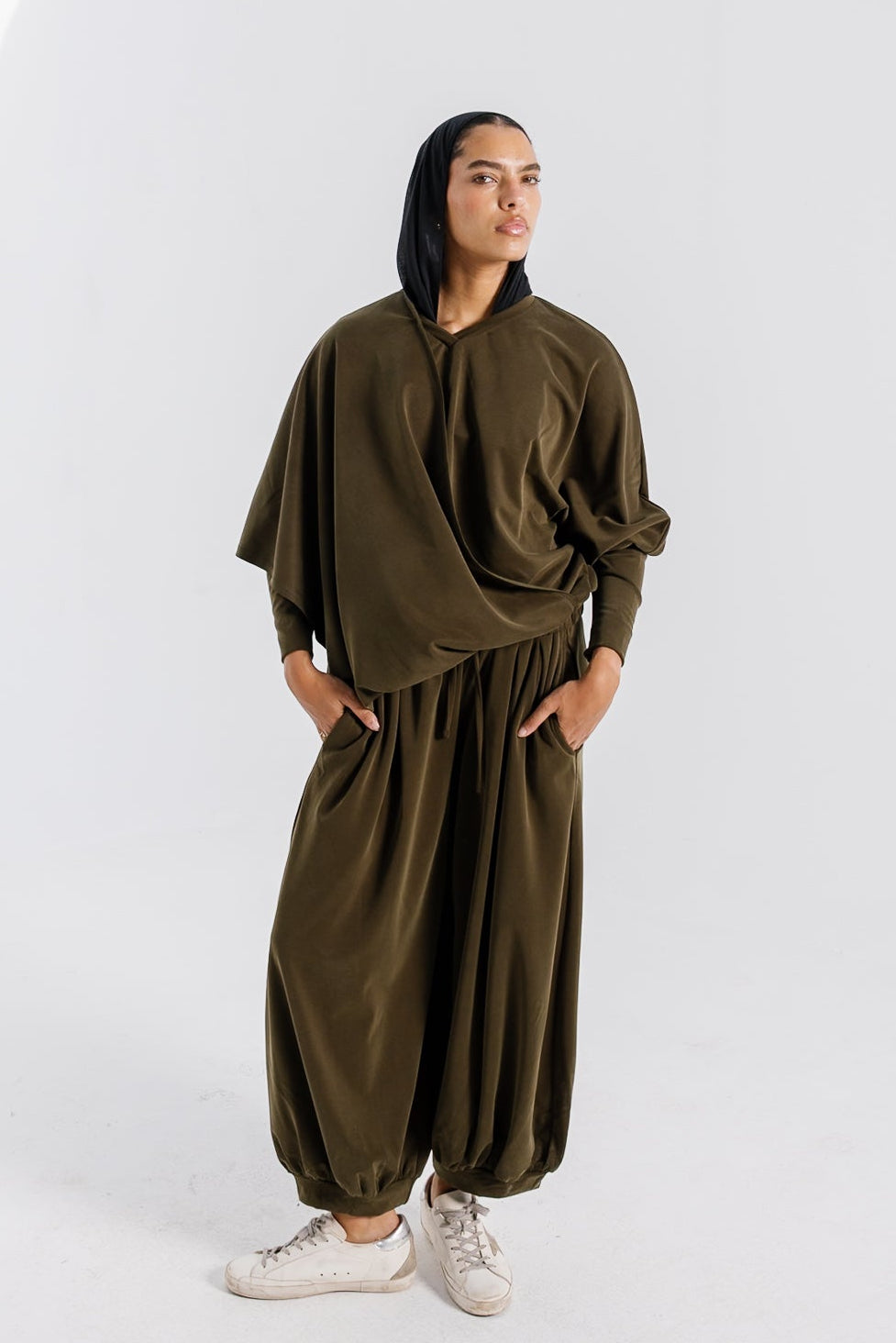 Gather Top - Olive