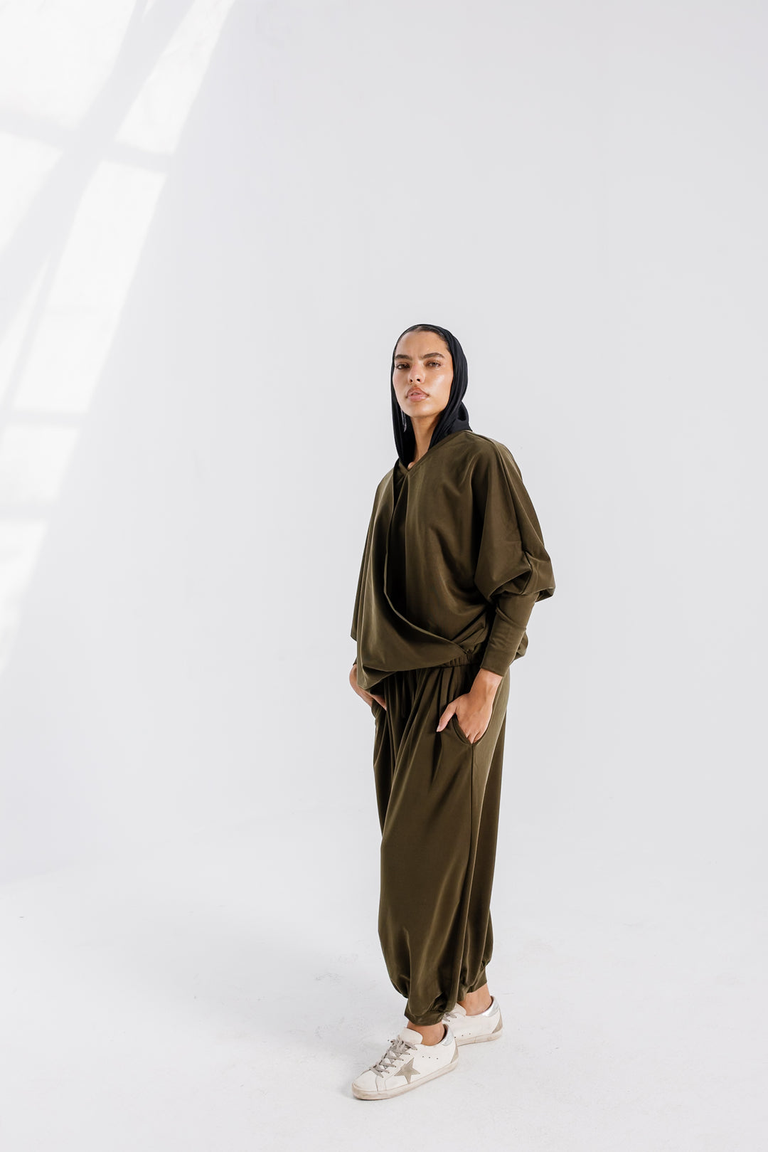 Gather Top - Olive
