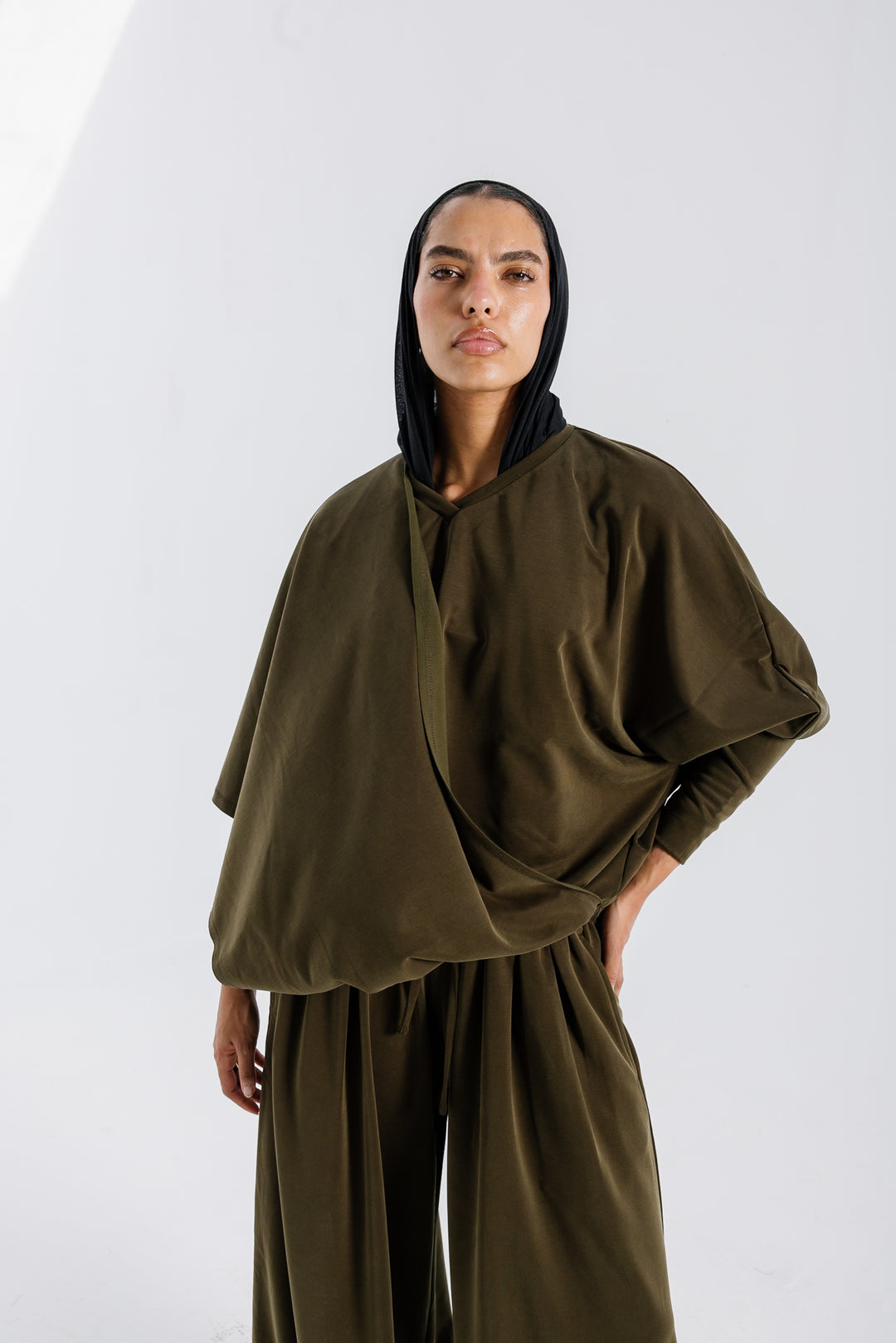 Gather Top - Olive
