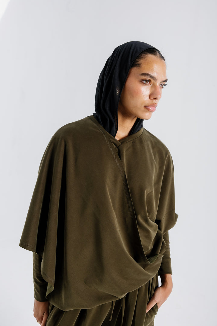 Gather Top - Olive
