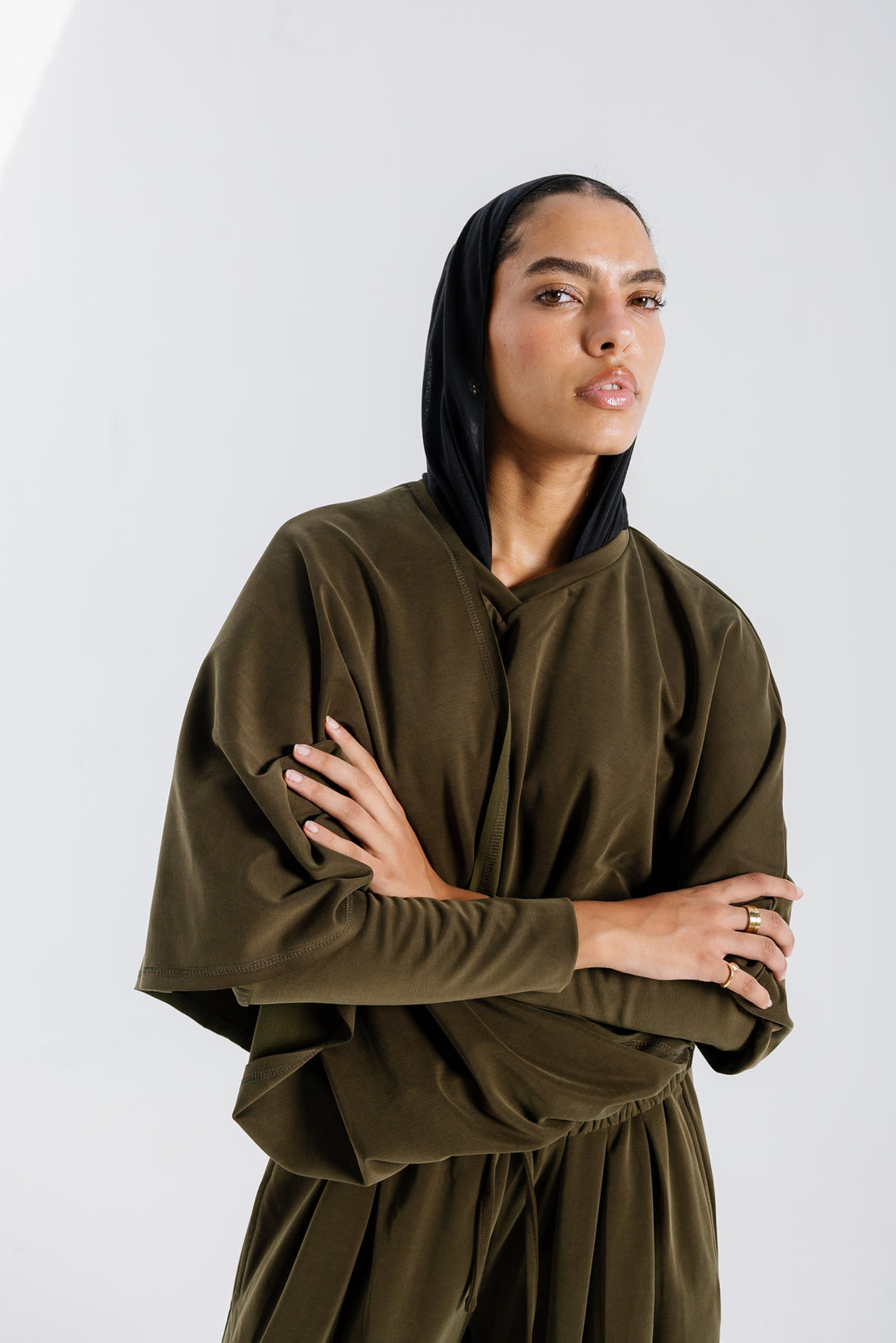Gather Top - Olive