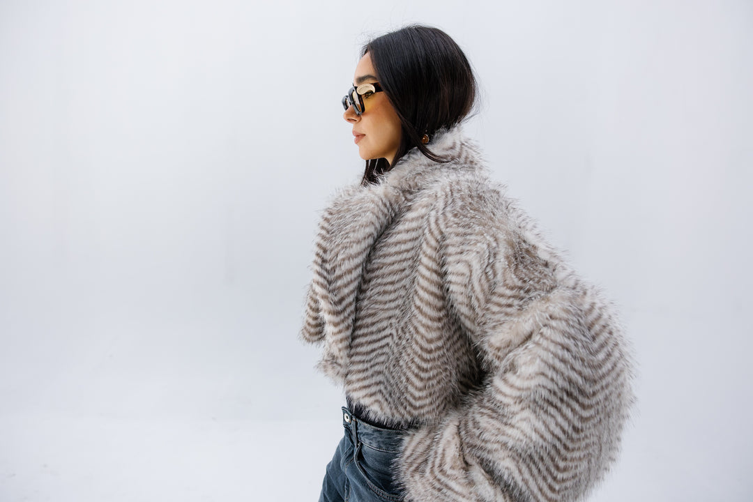 Plush Fur Jacket - Creme (Premium Edition)