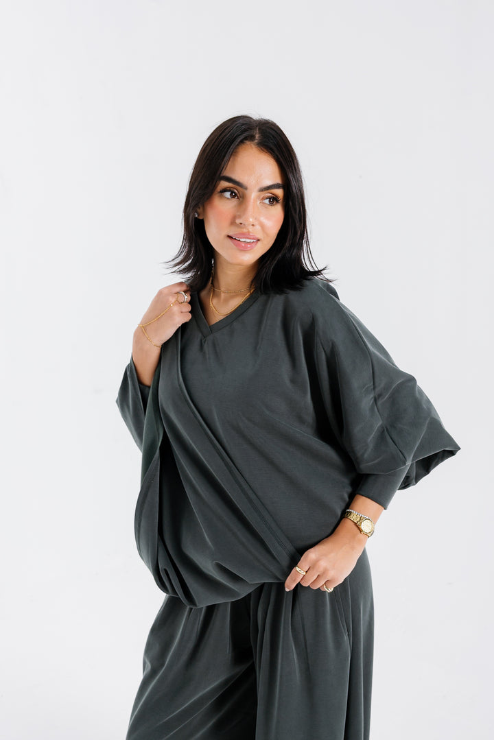 Gather Top - Green
