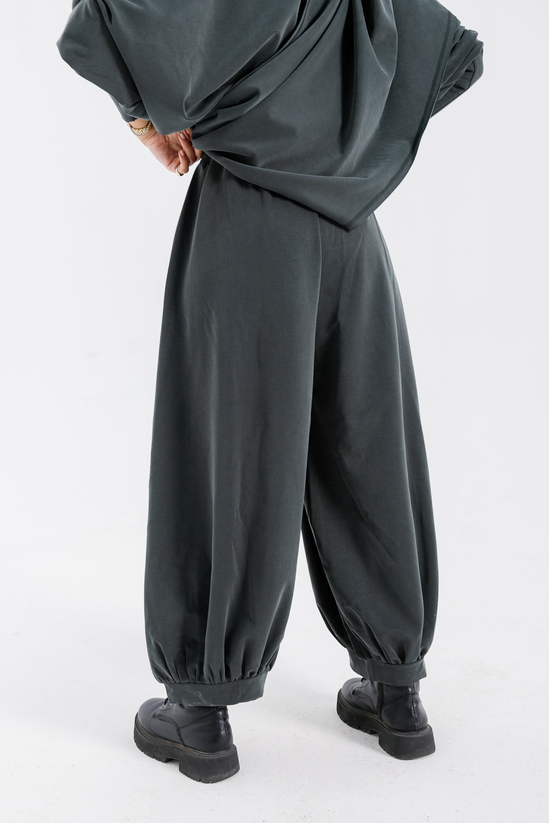 Gather Pants - Green
