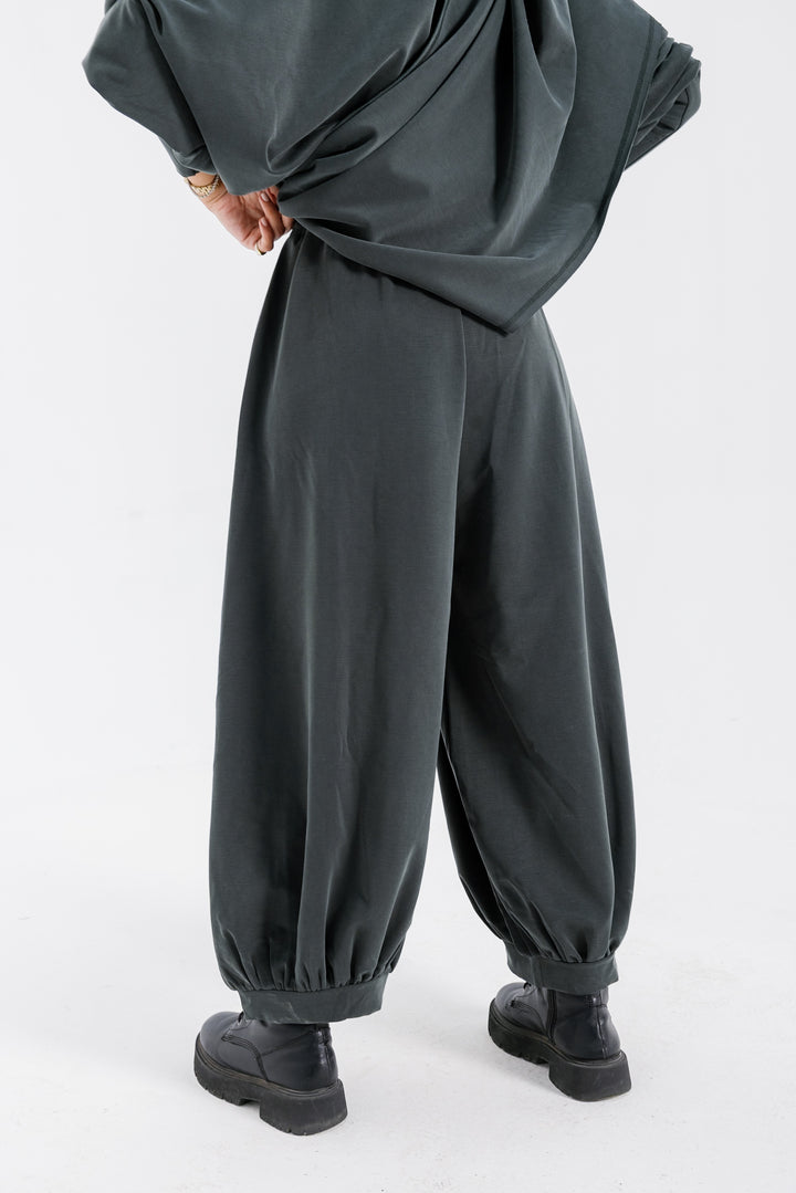 Gather Pants - Green