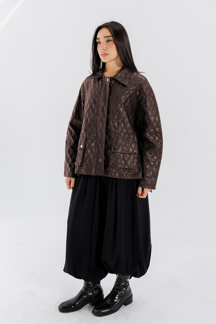 Embroided Leather Jacket - Bown (Premium Edition)